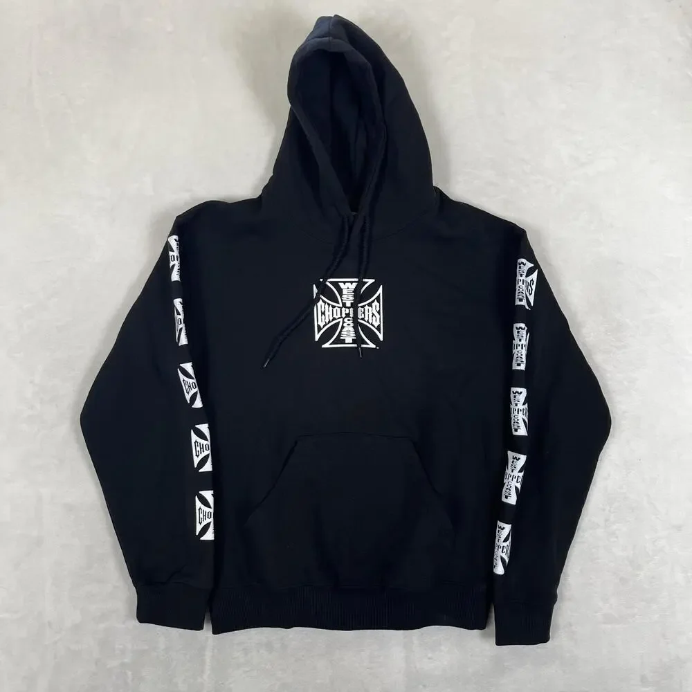 West Coast Choppers Hoodie Mens Small Pullover Sweatshirt Long Beach Graphic